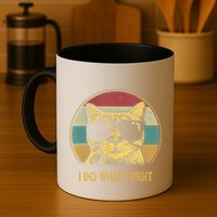Retro I Do What I Want Cat Funny Cat Lover Mug