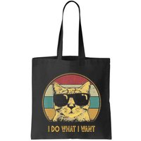 Retro I Do What I Want Cat Funny Cat Lover Bag