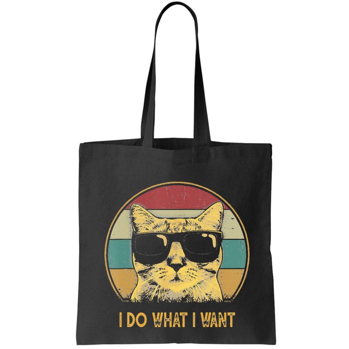 Retro I Do What I Want Cat Funny Cat Lover Bag