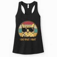 Retro I Do What I Want Cat Funny Cat Lover Womens Tank Top
