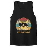 Retro I Do What I Want Cat Funny Cat Lover PosiCharge Competitor Tank