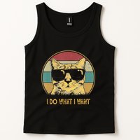 Retro I Do What I Want Cat Funny Cat Lover Tank Top