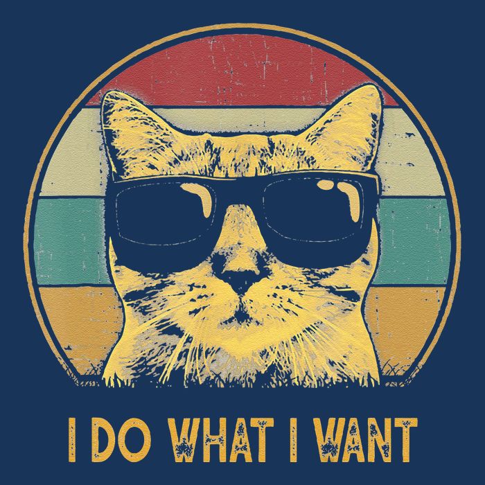 Retro I Do What I Want Cat Funny Cat Lover Infant Baby Jersey Bodysuit