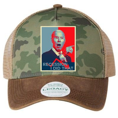 Recession I Did That Funny Joe Biden Meme Hope Style Legacy Tie Dye Trucker Hat