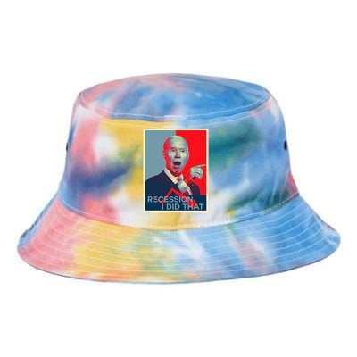 Recession I Did That Funny Joe Biden Meme Hope Style Tie Dye Newport Bucket Hat