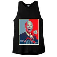 Recession I Did That Funny Joe Biden Meme Hope Style Ladies PosiCharge Tri-Blend Wicking Tank
