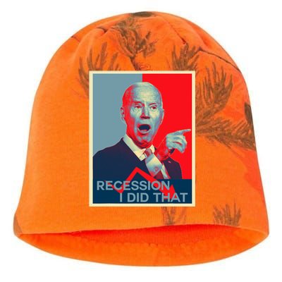 Recession I Did That Funny Joe Biden Meme Hope Style Kati - Camo Knit Beanie