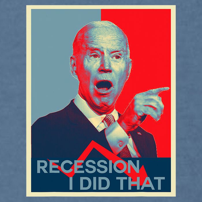 Recession I Did That Funny Joe Biden Meme Hope Style Garment-Dyed Sweatshirt