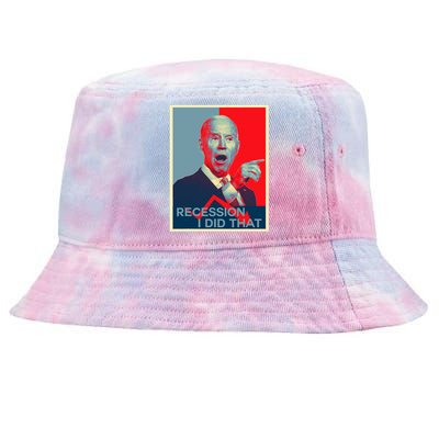 Recession I Did That Funny Joe Biden Meme Hope Style Tie-Dyed Bucket Hat