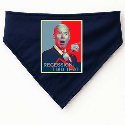 Recession I Did That Funny Joe Biden Meme Hope Style USA-Made Doggie Bandana