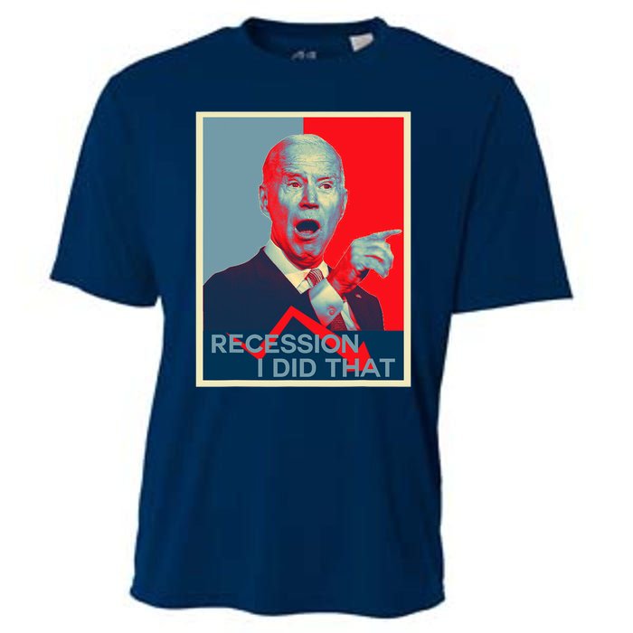 Recession I Did That Funny Joe Biden Meme Hope Style Cooling Performance Crew T-Shirt