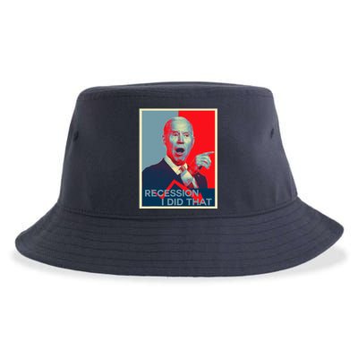 Recession I Did That Funny Joe Biden Meme Hope Style Sustainable Bucket Hat