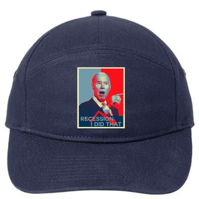 Recession I Did That Funny Joe Biden Meme Hope Style 7-Panel Snapback Hat