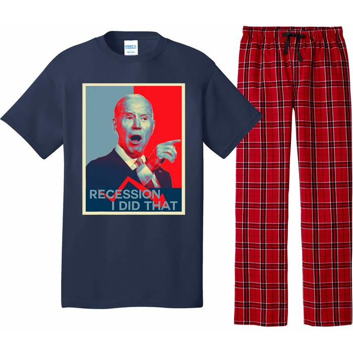 Recession I Did That Funny Joe Biden Meme Hope Style Pajama Set