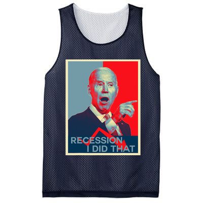 Recession I Did That Funny Joe Biden Meme Hope Style Mesh Reversible Basketball Jersey Tank
