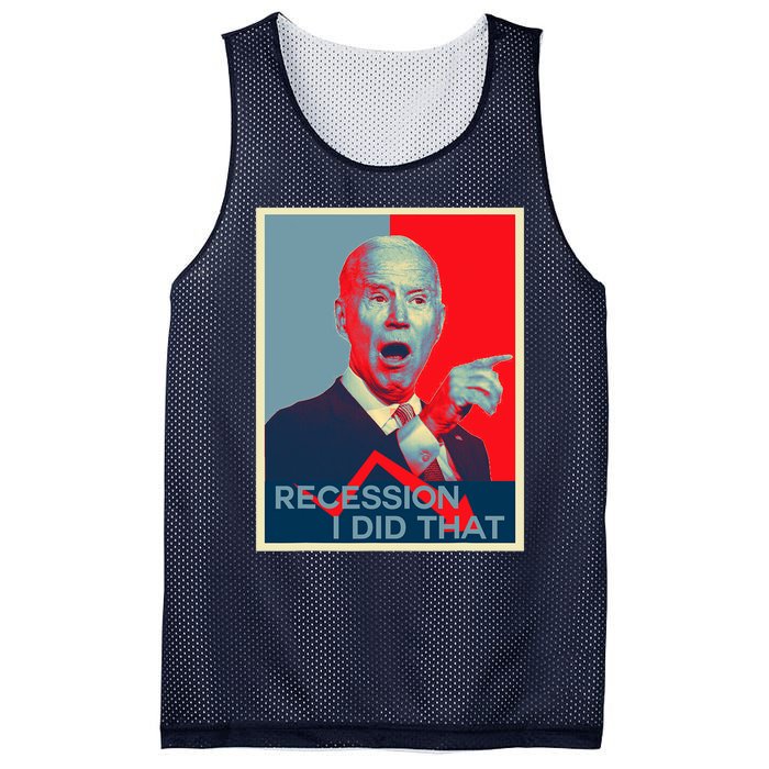 Recession I Did That Funny Joe Biden Meme Hope Style Mesh Reversible Basketball Jersey Tank