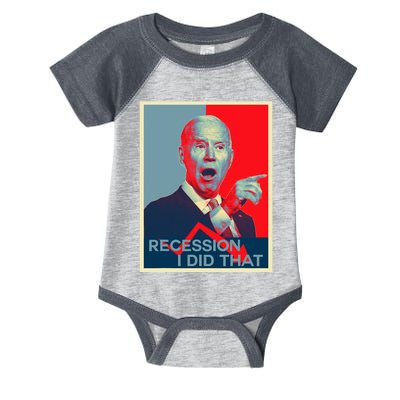 Recession I Did That Funny Joe Biden Meme Hope Style Infant Baby Jersey Bodysuit