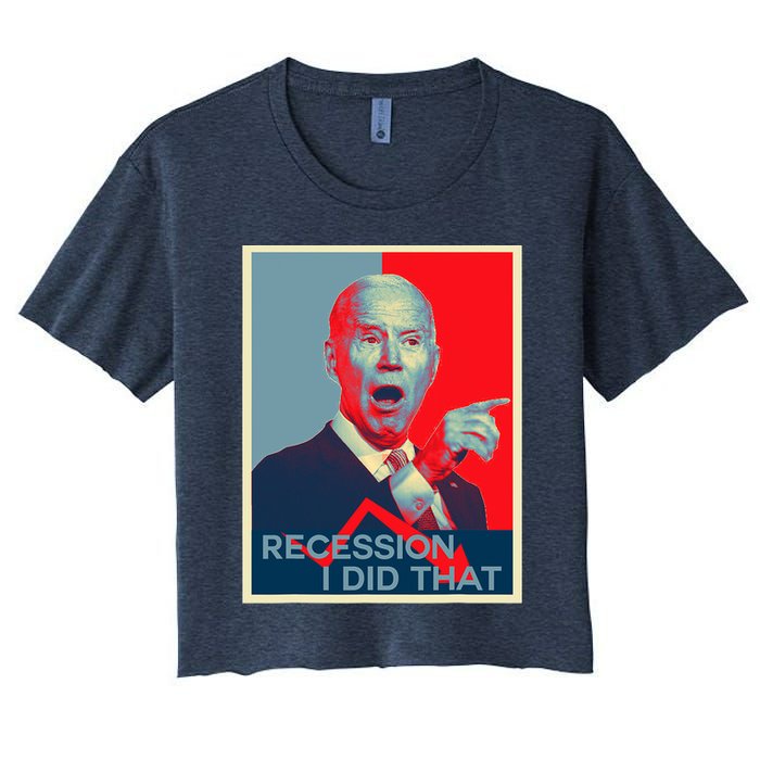 Recession I Did That Funny Joe Biden Meme Hope Style Crop Top