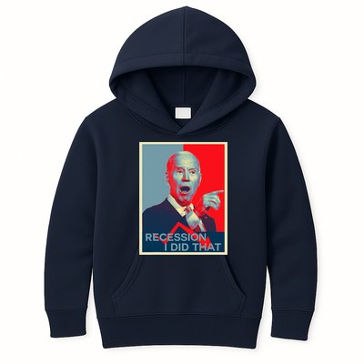 Recession I Did That Funny Joe Biden Meme Hope Style Kids Hoodie