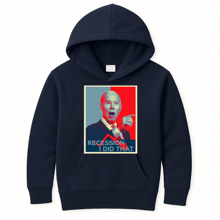 Recession I Did That Funny Joe Biden Meme Hope Style Kids Hoodie