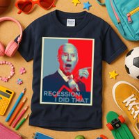 Recession I Did That Funny Joe Biden Meme Hope Style Kids T-Shirt