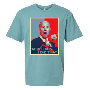 Recession I Did That Funny Joe Biden Meme Hope Style Sueded Cloud Jersey T-Shirt