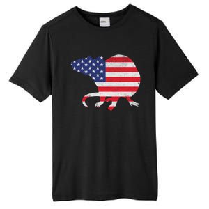 Rat Independence Day Patriotic Usa Flag 4th Of July Gift Tall Fusion ChromaSoft Performance T-Shirt