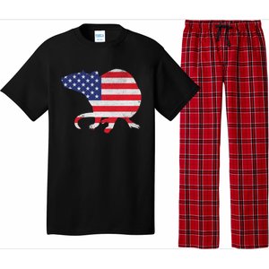 Rat Independence Day Patriotic Usa Flag 4th Of July Gift Pajama Set