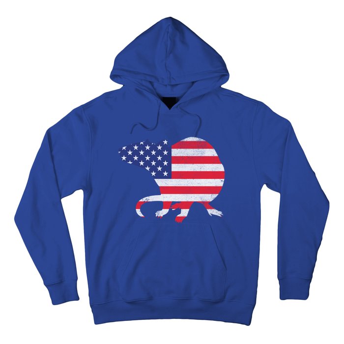 Rat Independence Day Patriotic Usa Flag 4th Of July Gift Hoodie