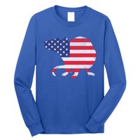 Rat Independence Day Patriotic Usa Flag 4th Of July Gift Long Sleeve Shirt