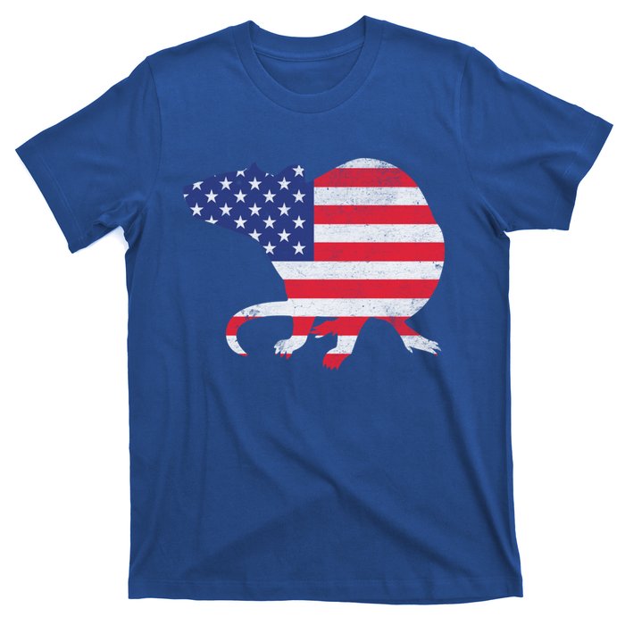 Rat Independence Day Patriotic Usa Flag 4th Of July Gift T-Shirt