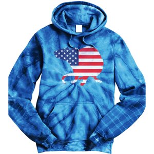 Rat Independence Day Patriotic Usa Flag 4th Of July Gift Tie Dye Hoodie