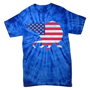 Rat Independence Day Patriotic Usa Flag 4th Of July Gift Tie-Dye T-Shirt