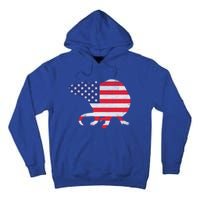 Rat Independence Day Patriotic Usa Flag 4th Of July Gift Tall Hoodie