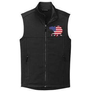 Rat Independence Day Patriotic Usa Flag 4th Of July Gift Collective Smooth Fleece Vest