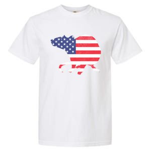 Rat Independence Day Patriotic Usa Flag 4th Of July Gift Garment-Dyed Heavyweight T-Shirt