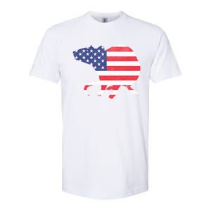 Rat Independence Day Patriotic Usa Flag 4th Of July Gift Softstyle CVC T-Shirt