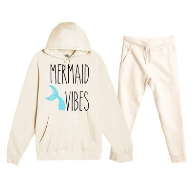 Rae Inspired Dunn Mug Mermaid Vibes Ocean Beach Summer Vacay Gift Premium Hooded Sweatsuit Set