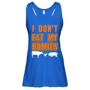 Retro I Dont Eat My Homies Cool Vegan Gift Present Gift Funny Gift Ladies Essential Flowy Tank