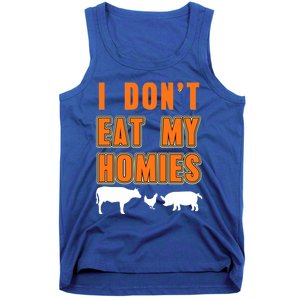 Retro I Dont Eat My Homies Cool Vegan Gift Present Gift Funny Gift Tank Top