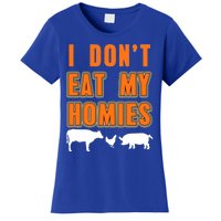 Retro I Dont Eat My Homies Cool Vegan Gift Present Gift Funny Gift Women's T-Shirt