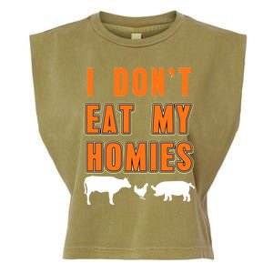 Retro I Dont Eat My Homies Cool Vegan Gift Present Gift Funny Gift Garment-Dyed Women's Muscle Tee