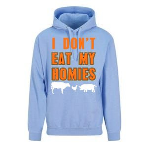 Retro I Dont Eat My Homies Cool Vegan Gift Present Gift Funny Gift Unisex Surf Hoodie