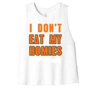 Retro I Dont Eat My Homies Cool Vegan Gift Present Gift Funny Gift Women's Racerback Cropped Tank