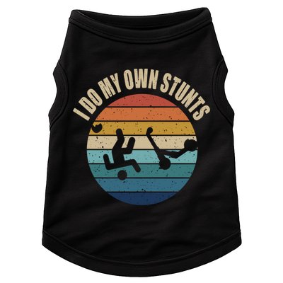 vintage I Do My Own Stunts Scooter Lovers Funny Injury Recovery  Gift Doggie Tank
