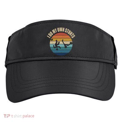 vintage I Do My Own Stunts Scooter Lovers Funny Injury Recovery  Gift Adult Drive Performance Visor