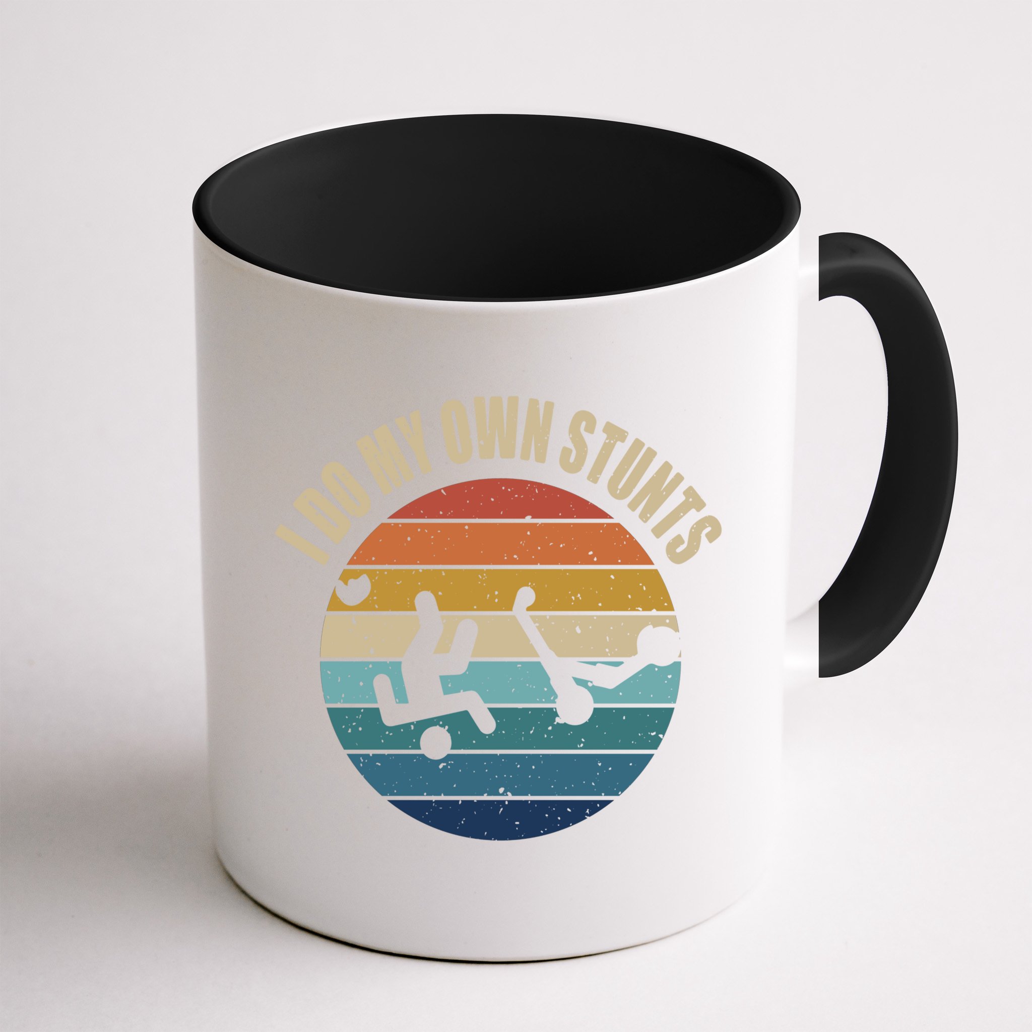 vintage I Do My Own Stunts Scooter Lovers Funny Injury Recovery  Gift Mug