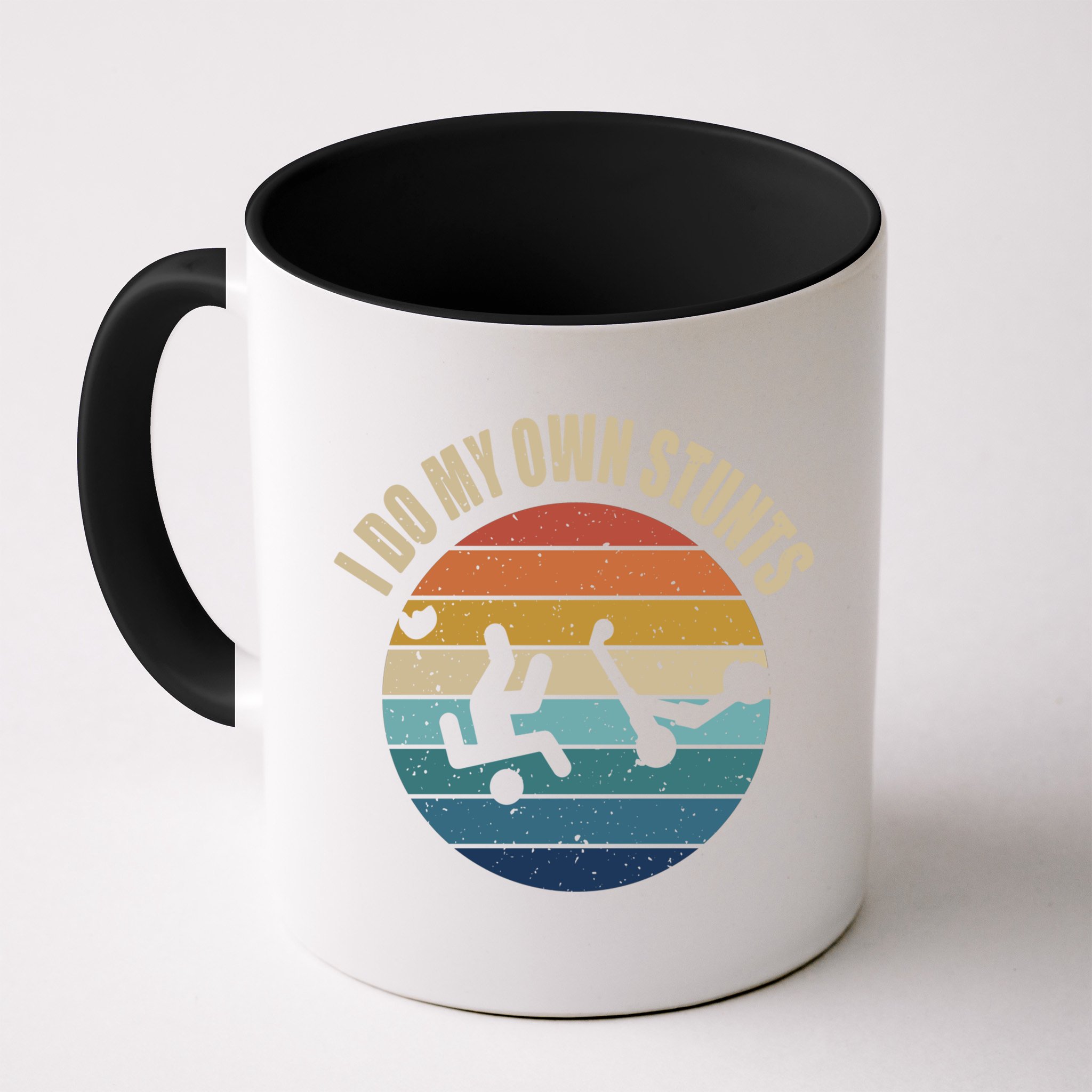 vintage I Do My Own Stunts Scooter Lovers Funny Injury Recovery  Gift Mug