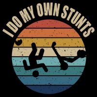 vintage I Do My Own Stunts Scooter Lovers Funny Injury Recovery  Gift Mug