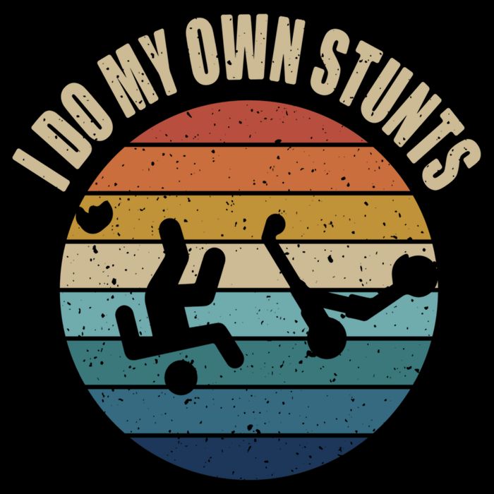 vintage I Do My Own Stunts Scooter Lovers Funny Injury Recovery  Gift Mug